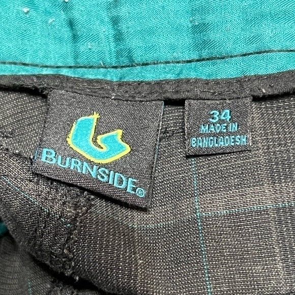 Burnside Plaid Cotton Polyester Shorts Men’s Size 34 - Picture 3 of 13